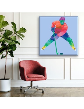 Cuadro decorativo Industria Grafica Ciento 23 Jugador de hockey