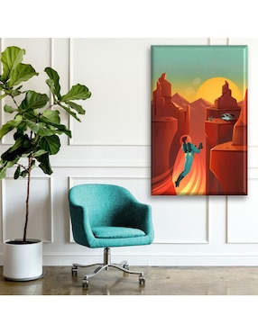 Cuadro decorativo Industria Grafica Ciento 23 poster viajeros en el espacio