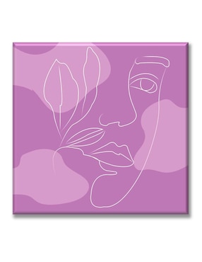 Cuadro decorativo Industria Grafica Ciento 23 retrato lila