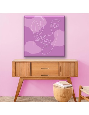 Cuadro decorativo Industria Grafica Ciento 23 retrato lila