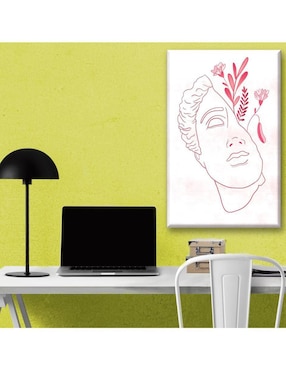 Cuadro decorativo Industria Grafica Ciento 23 Escultura clásica rosa
