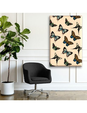 Cuadro decorativo Industria Grafica Ciento 23 Mariposas de colores