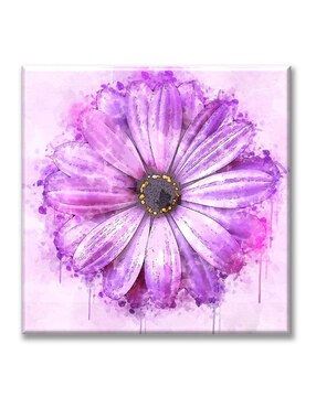 Cuadro decorativo Industria Grafica Ciento 23 Flor morada acuarela