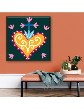 Cuadro decorativo Industria Grafica Ciento 23 Corazón con corona
