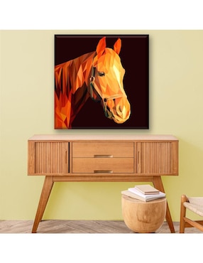 Cuadro decorativo Industria Grafica Ciento 23 Caballo poligonal