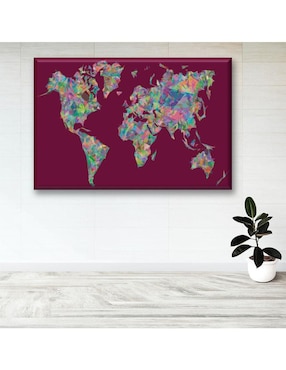 Cuadro decorativo Industria Grafica Ciento 23 Mapa de colores