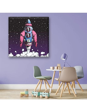 Cuadro decorativo Industria Grafica Ciento 23 Cohete espacial