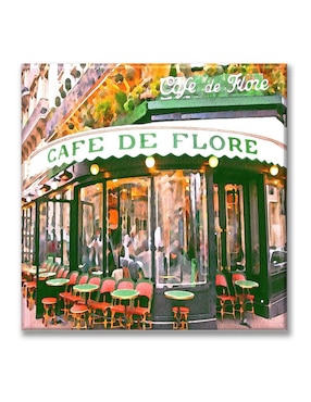 Cuadro Decorativo Industria Gráfica Ciento 23 Café De Flore