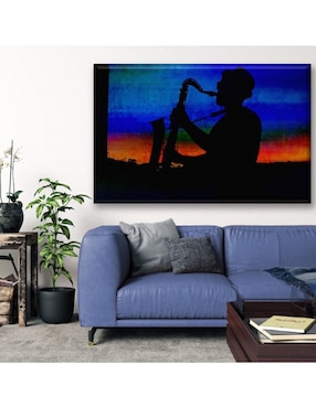 Cuadro decorativo Industria Grafica Ciento 23 Saxofonista