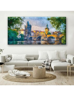 Cuadro decorativo Industria Grafica Ciento 23 Pintura en el lago acuarela