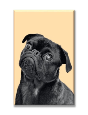 Cuadro decorativo Industria Grafica Ciento 23 Pug negro