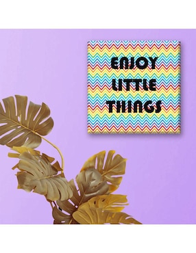 Cuadro decorativo Industria Grafica Ciento 23 Disfruta las pequeñas cosas