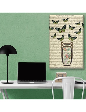 Cuadro decorativo Industria Grafica Ciento 23 Mariposas volando collage