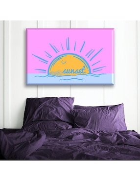 Cuadro decorativo Industria Grafica Ciento 23 Atardecer pastel