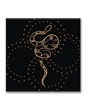 Cuadro decorativo Industria Grafica Ciento 23 Serpiente dorada