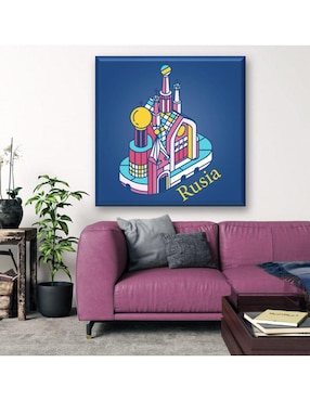 Cuadro decorativo Industria Grafica Ciento 23 Iglesia del Salvador ilustración