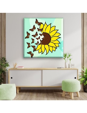 Cuadro decorativo Industria Grafica Ciento 23 Pétalos de girasol