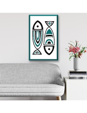 Cuadro decorativo Industria Grafica Ciento 23 Peces tribales