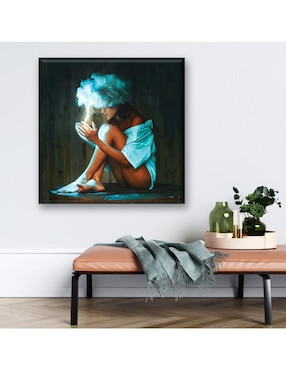 Cuadro decorativo Industria Grafica Ciento 23 Mujer nube