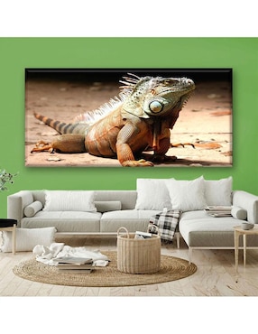 Cuadro decorativo Industria Grafica Ciento 23 Iguana