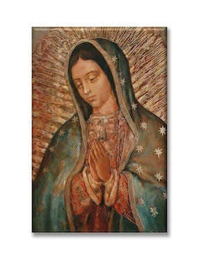 Cuadro Decorativo Industria Gráfica Ciento 23 Rostro De La Virgen De Guadalupe