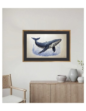 Pintura Ballena azul técnica acrílico Lune Art Gallery Océano