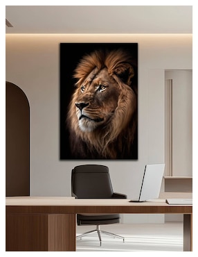 Litografía Un Toque Francés León técnica acrílico