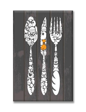 Cuadro decorativo Industria Grafica Ciento 23 Cubiertos comida