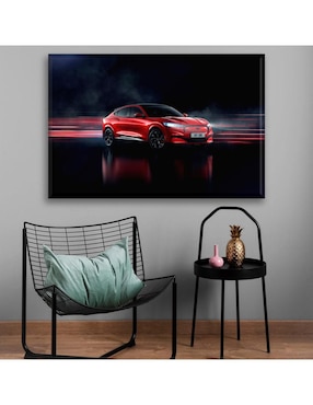 Cuadro decorativo Industria Grafica Ciento 23 Must rojo