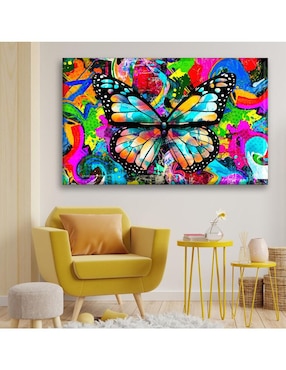 Cuadro decorativo Industria Grafica Ciento 23 Mariposa street art