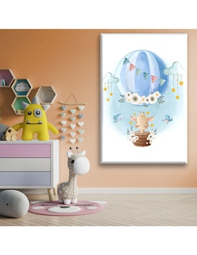 Cuadro decorativo Industria Grafica Ciento 23 Jirafa en globo