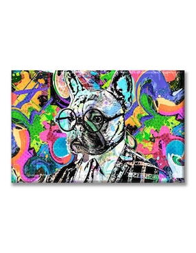 Cuadro Decorativo Industria Gráfica Ciento 23 Perro Hipster