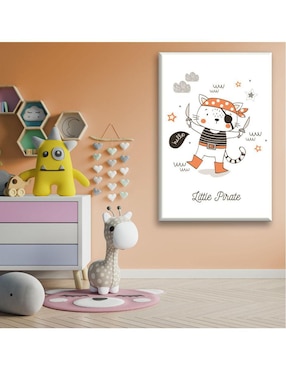 Cuadro decorativo Industria Grafica Ciento 23 Gato pirata