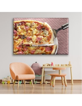 Cuadro decorativo Industria Grafica Ciento 23 Pizza de champiñones