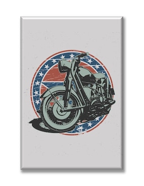 Cuadro decorativo Industria Grafica Ciento 23 Moto ilustración