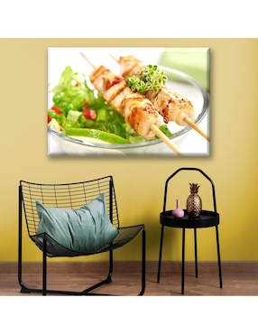 Cuadro decorativo Industria Grafica Ciento 23 Brocheta de pescado