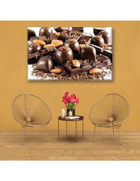 Cuadro decorativo Industria Grafica Ciento 23 Chocolate