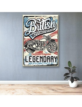 Cuadro decorativo Industria Grafica Ciento 23 Legendary moto