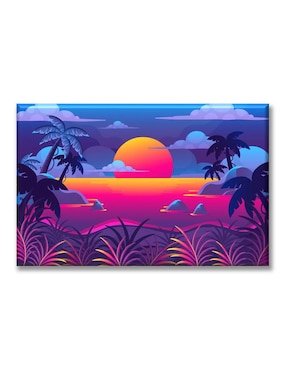 Cuadro Decorativo Industria Gráfica Ciento 23 Atardecer Tropical