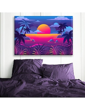 Cuadro decorativo Industria Grafica Ciento 23 Atardecer tropical