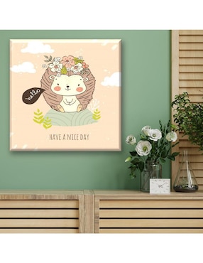 Cuadro decorativo Industria Grafica Ciento 23 Erizo dibujo