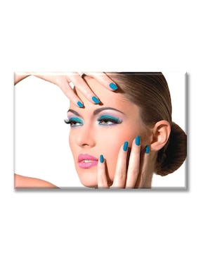 Cuadro decorativo Industria Grafica Ciento 23 maquillaje azul