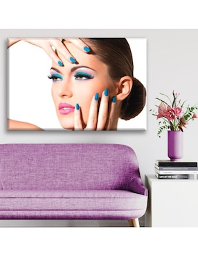 Cuadro decorativo Industria Grafica Ciento 23 maquillaje azul