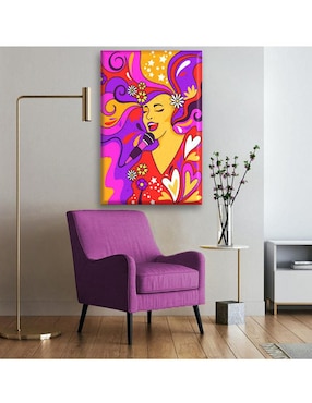 Cuadro decorativo Industria Grafica Ciento 23 Cantante colores