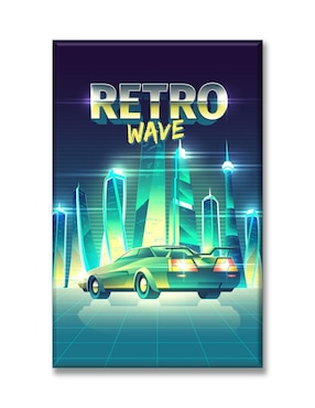 Cuadro Decorativo Industria Gráfica Ciento 23 Retro Wave