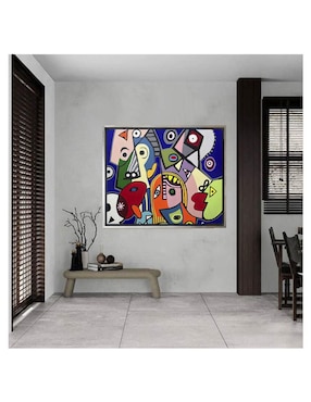 Pintura Fragmentos técnica acrílico Lune Art Gallery Caras