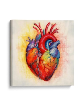 Cuadro decorativo Canvas Lab Sketch del corazón