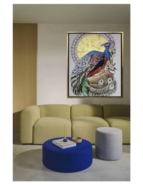 Pintura Pavo real técnica acrílico Lune Art Gallery AnimalArt