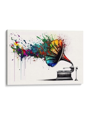 Cuadro decorativo Canvas Lab Música colorida