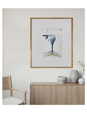 Pintura Mamá ballena técnica acrílico Lune Art Gallery AnimalArt Mar